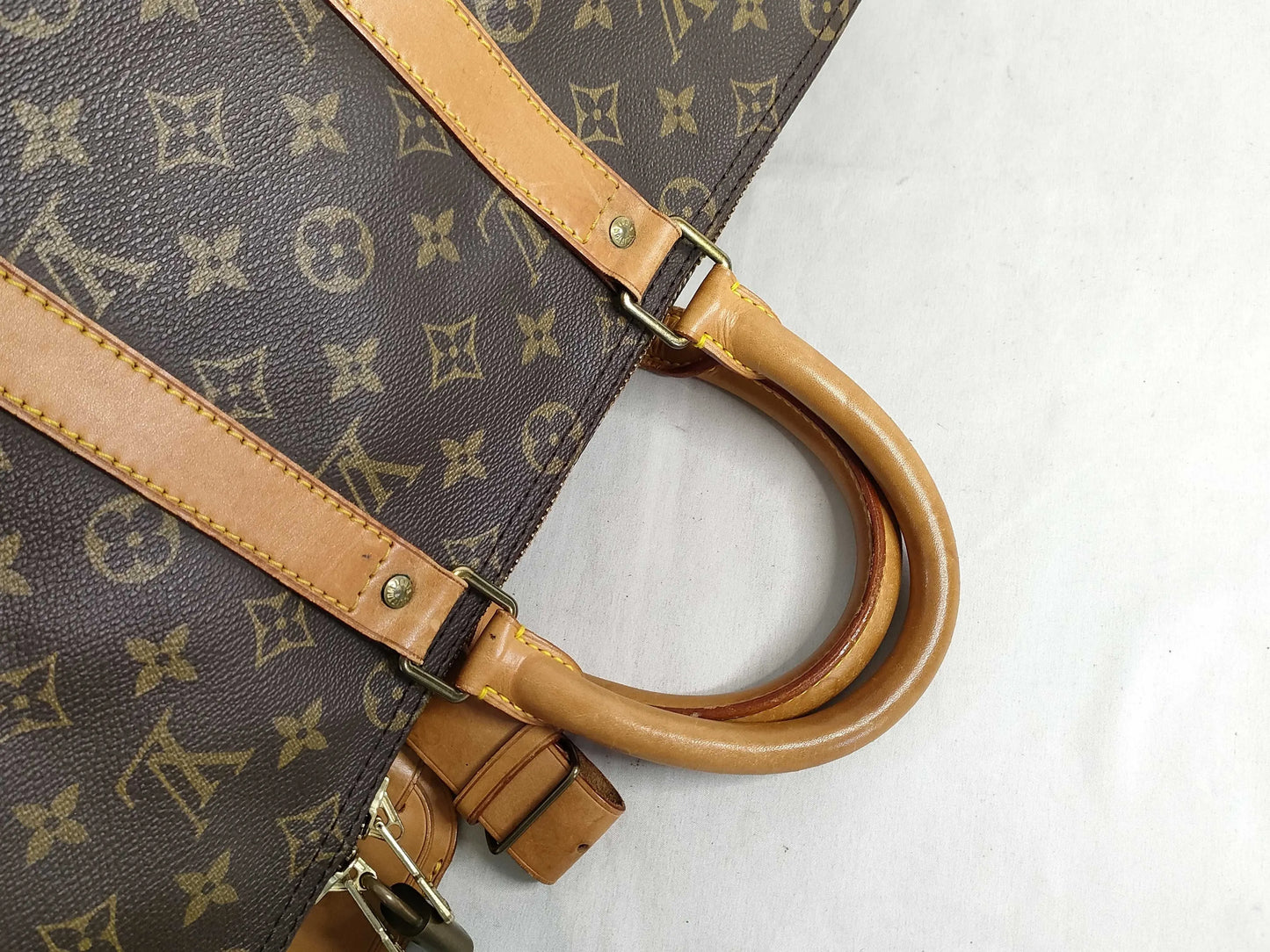 Louis Vuitton Keepall Monogram Canvas, Brown, Canvas, Travel Bag