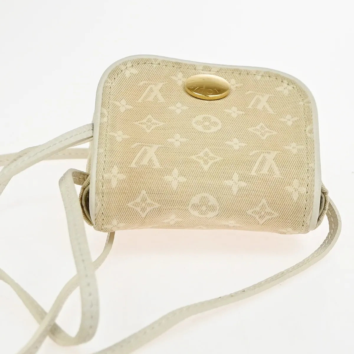 Louis Vuitton Cancun Pochette Monogram Mini Canvas, Beige, Canvas, Clutch