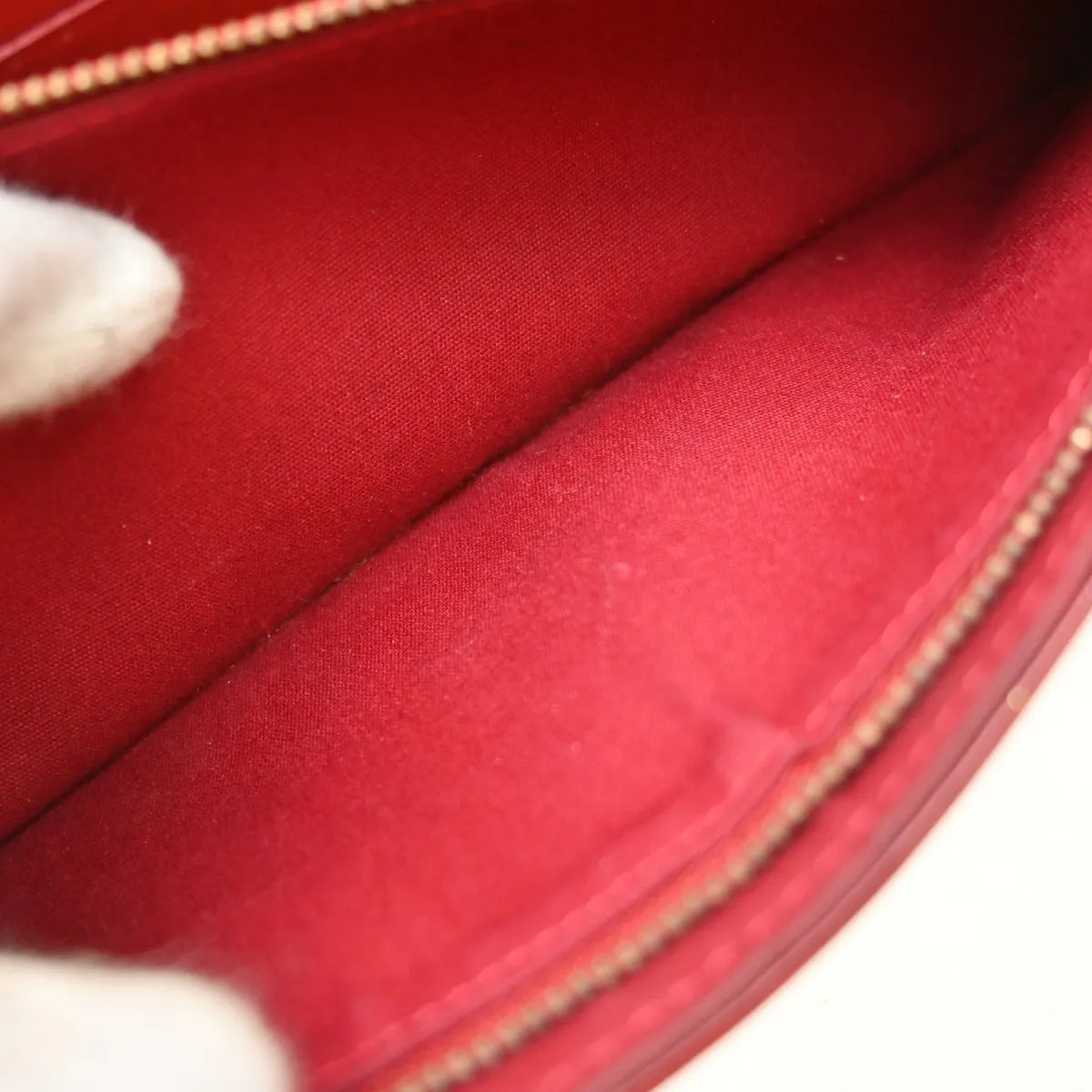 Louis Vuitton Rossmore Monogram Vernis, Red, Patent Leather, Shoulder Bag