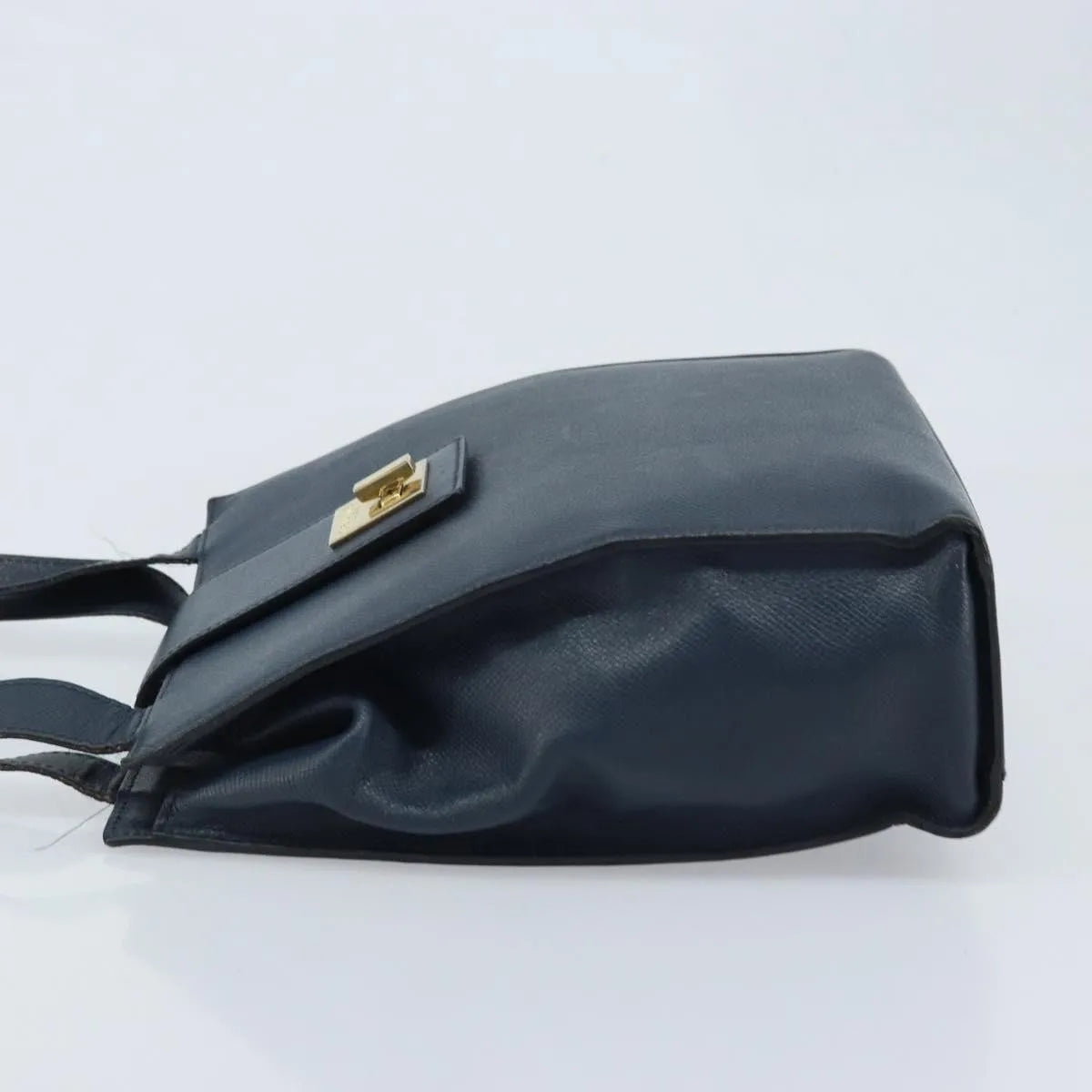 Celine Vintage Leather, Navy, Leather, Shoulder Bag