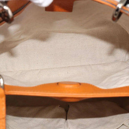 Gucci Bamboo shopper Leather, Orange, Leather, Handbag