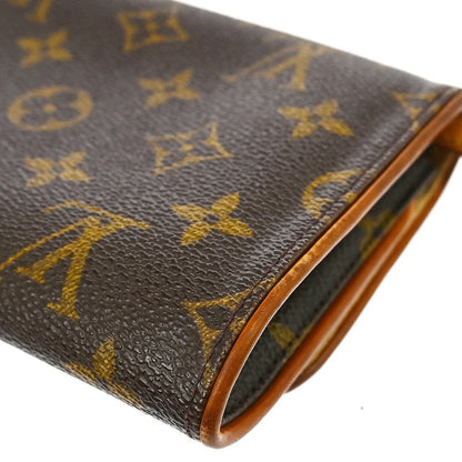 Louis Vuitton Twin Monogram, Brown, Canvas, Clutch