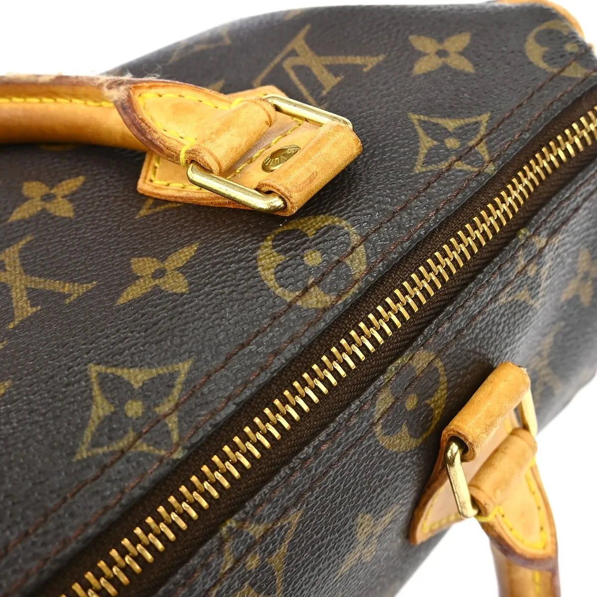Louis Vuitton Speedy Monogram, Brown, Canvas, Handbag