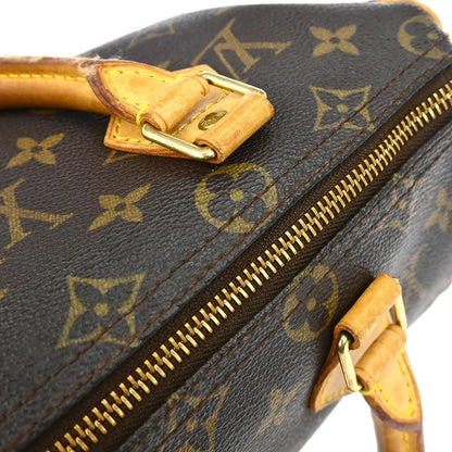Louis Vuitton Speedy Monogram, Brown, Canvas, Handbag