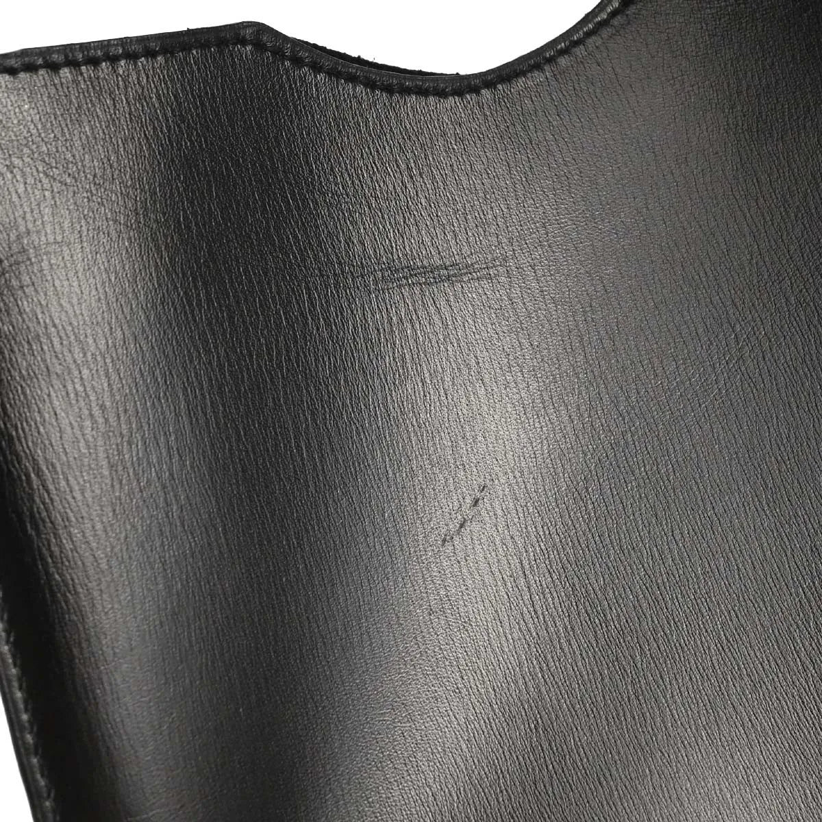 Hermes Onimaitou Pochette Box Calf, Black, Leather, Clutch