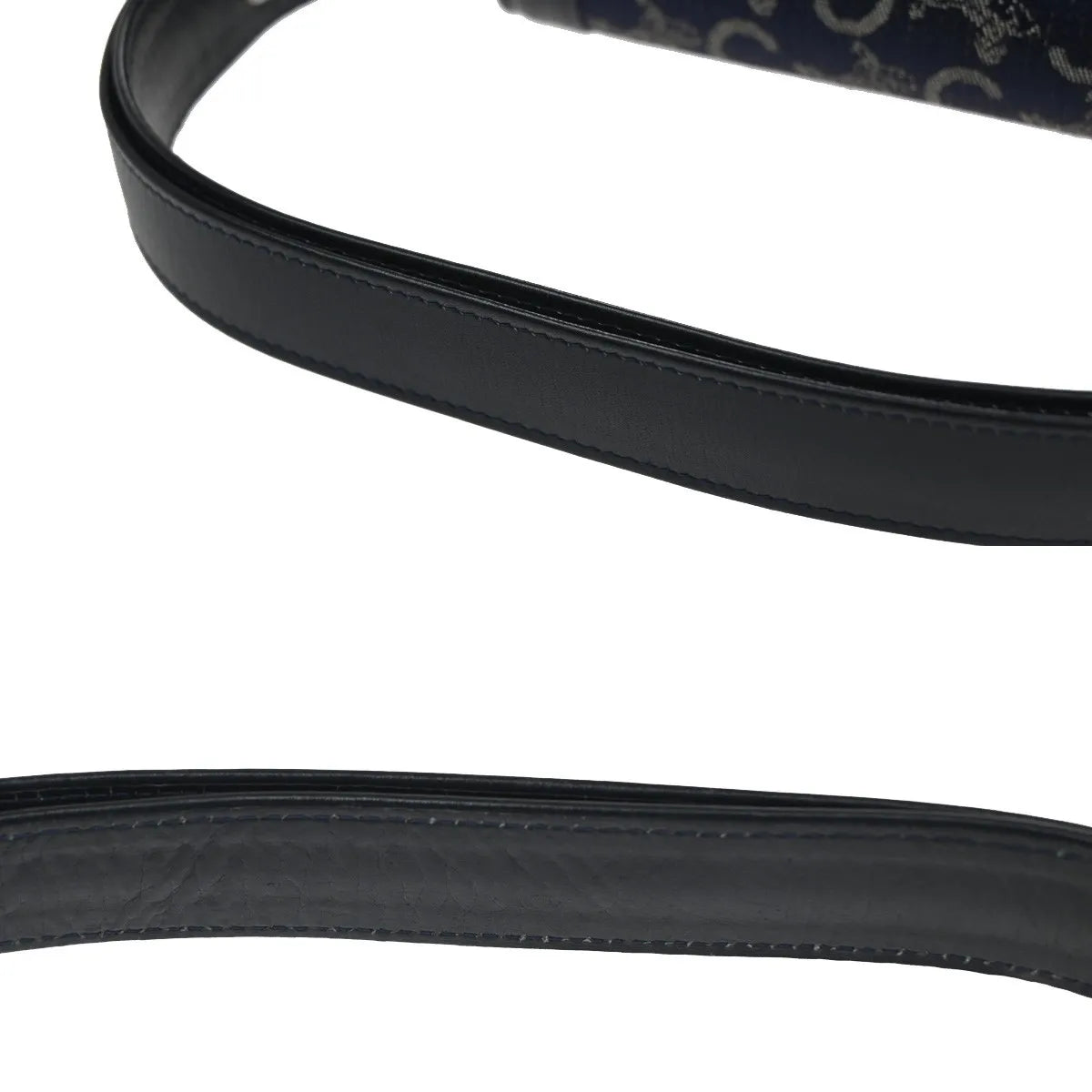 Celine Horse Carriage Canvas and Leather, Navy, Canvas, Shoulder Bag
