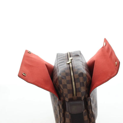 Louis Vuitton Naviglio Damier, Brown, Canvas, Shoulder Bag