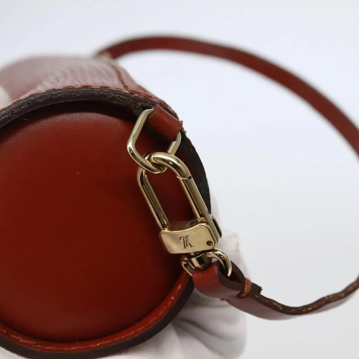 Louis Vuitton Soufflot Pochette Epi Leather, Brown, Leather, Clutch