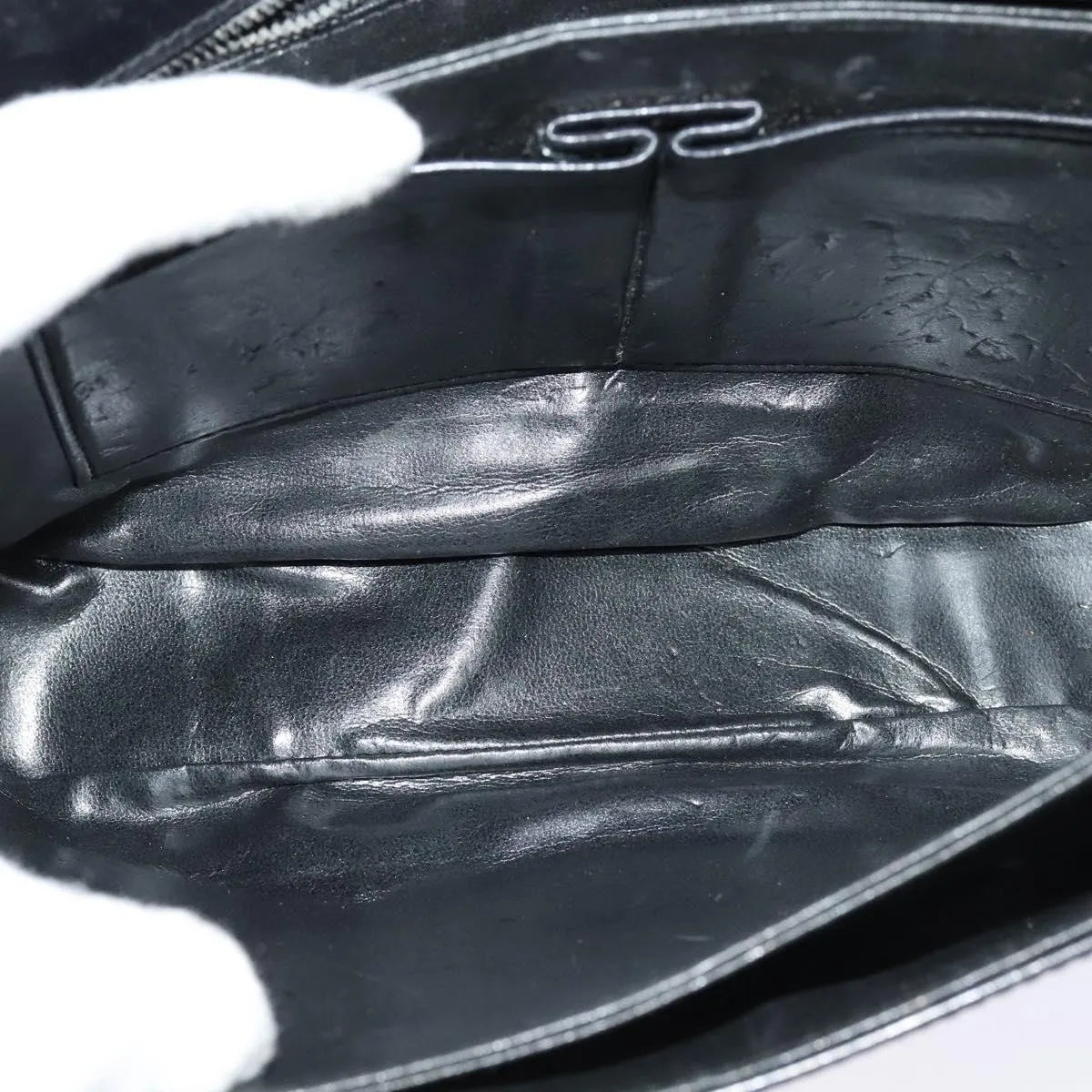 Celine Vintage Leather, Black, Leather, Shoulder Bag