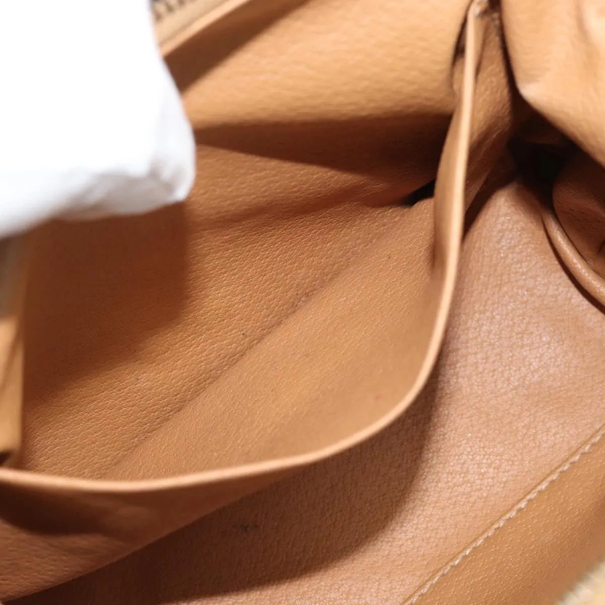 Celine C Macadam Canvas, Brown, Canvas, Clutch