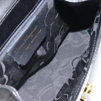 Salvatore Ferragamo Vintage Leather, Black, Leather, Handbag