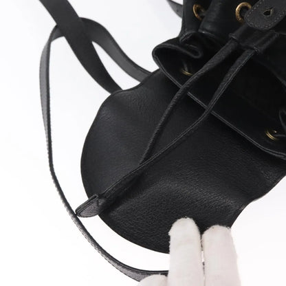 Gucci Vintage Bamboo Suede, Black, Suede, Backpack