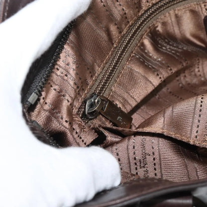 Salvatore Ferragamo Marisa Leather, Brown, Leather, Handbag