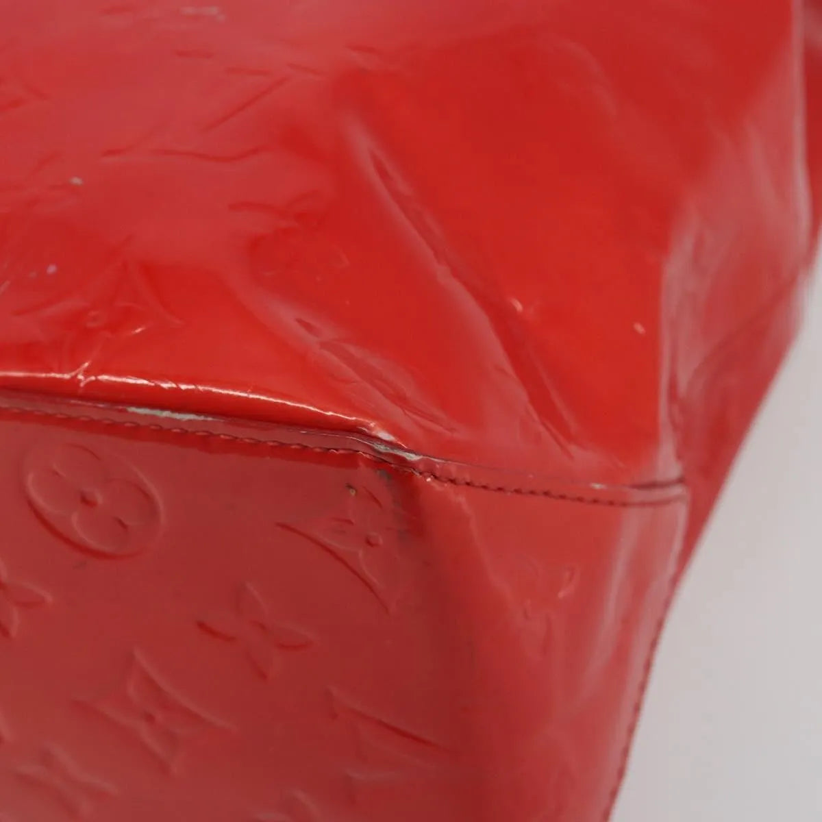 Louis Vuitton Reade Monogram Vernis, Red, Patent Leather, Handbag