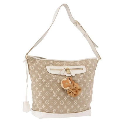 Louis Vuitton Besace Handbag Monogram Sabbia, Beige, Canvas, Shoulder Bag