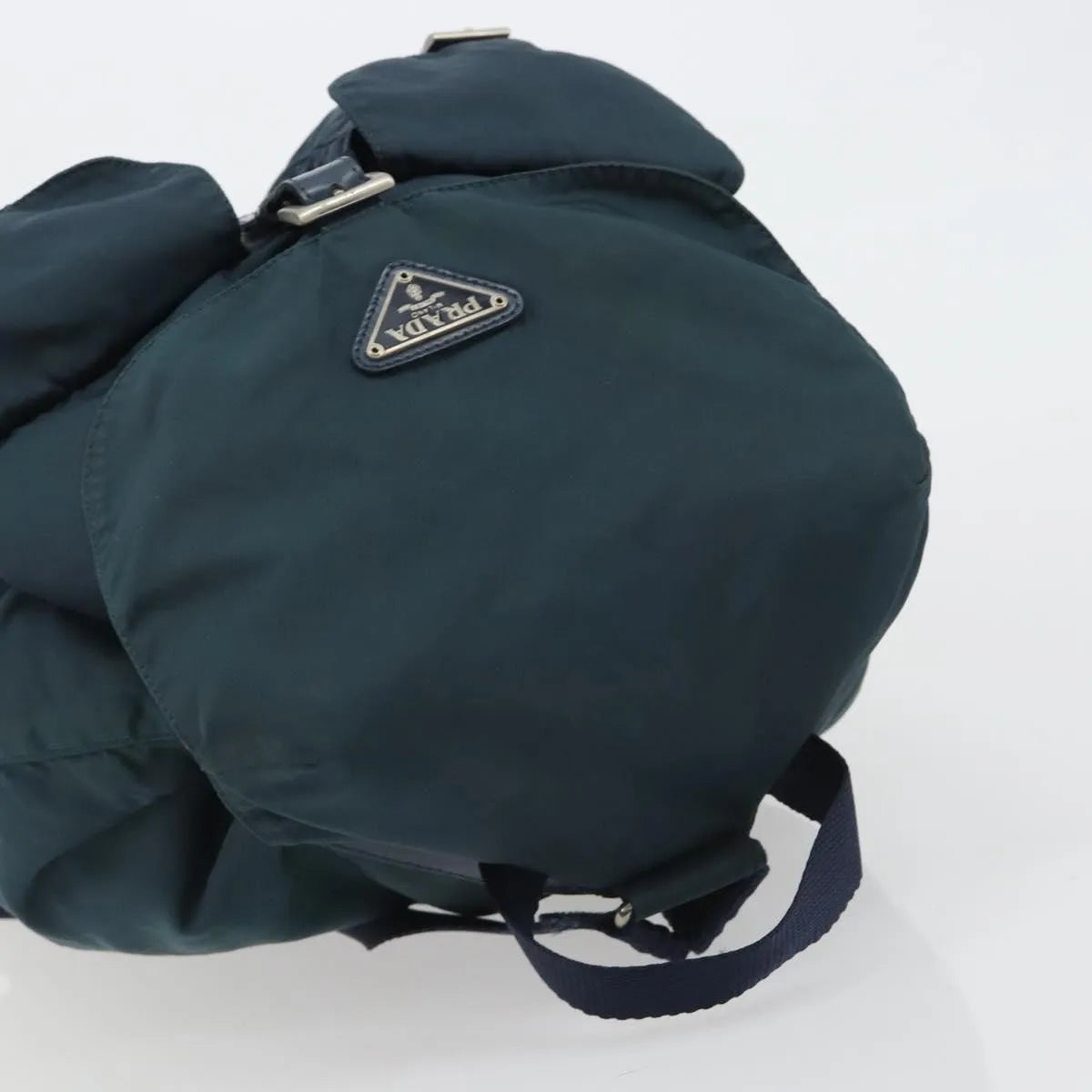 Prada Double Front Pocket Tessuto, Navy, Nylon, Backpack