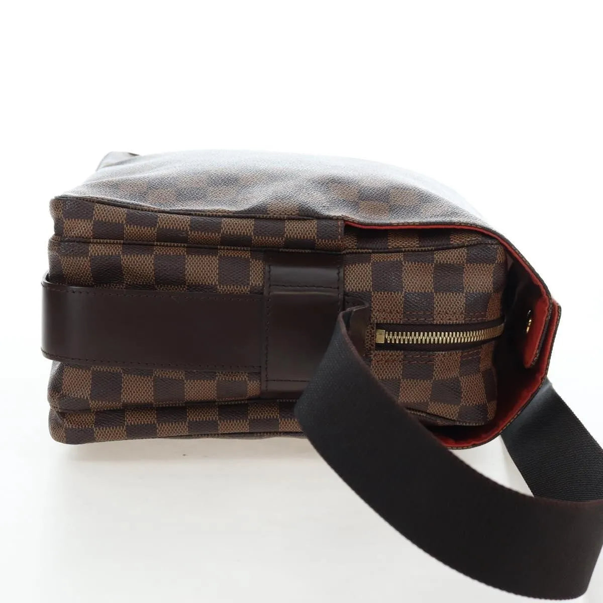 Louis Vuitton Naviglio Damier, Brown, Canvas, Shoulder Bag