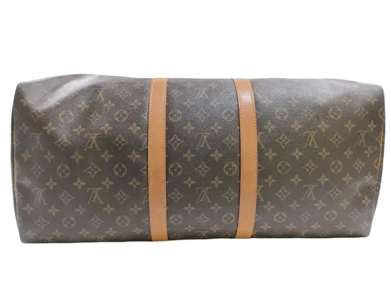 Louis Vuitton Keepall Monogram, Brown, Canvas, Travel Bag