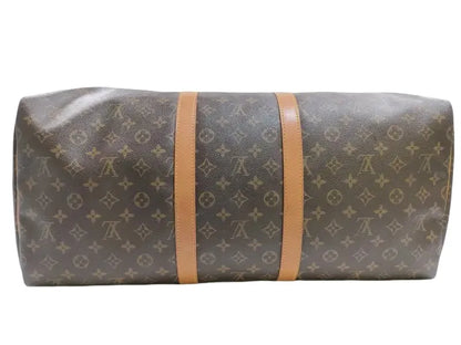 Louis Vuitton Keepall Monogram, Brown, Canvas, Travel Bag