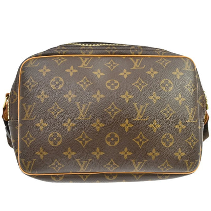 Louis Vuitton Reporter Monogram, Brown, Canvas, Shoulder Bag