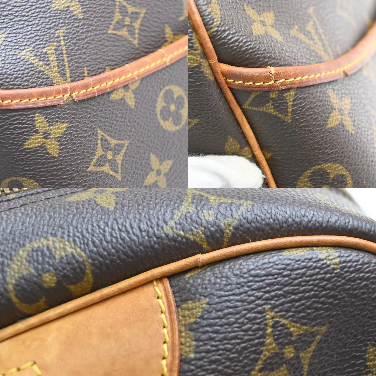 Louis Vuitton Deauville Monogram Canvas, Brown, Canvas, Handbag