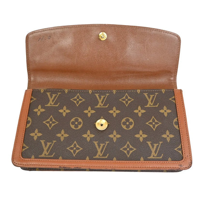 Louis Vuitton Dame Pochette Monogram Canvas, Brown, Canvas, Clutch
