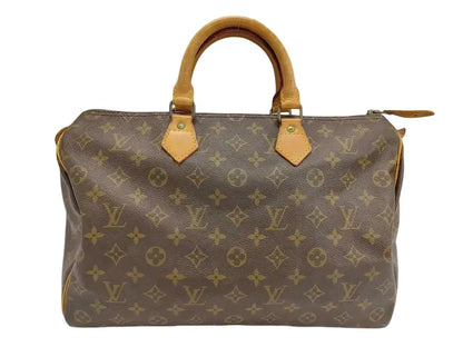Louis Vuitton Speedy Monogram Canvas, Brown, Canvas, Handbag