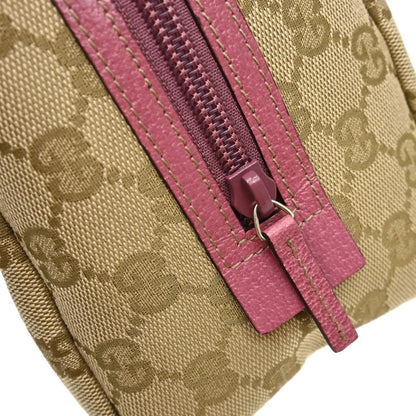 Gucci Zip Around Bowling GG Canvas, Beige, Canvas, Handbag