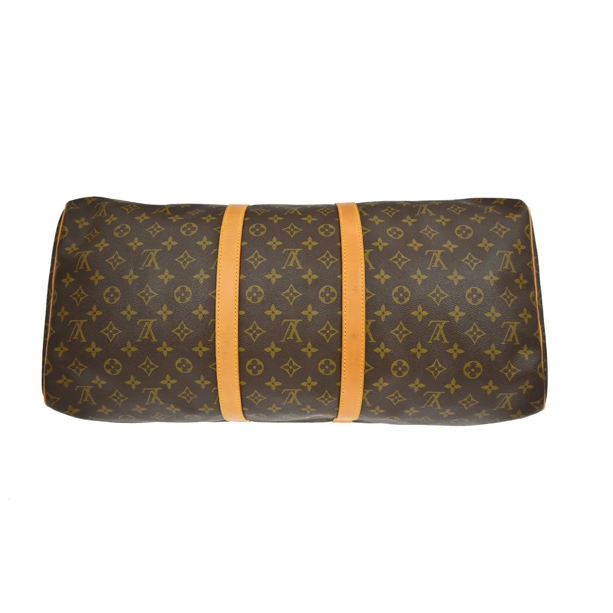 Louis Vuitton Barrel Keepall Fleur Monogram Vernis, Brown, Canvas, Handbag