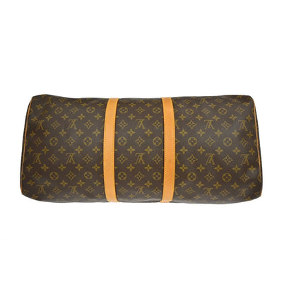 Louis Vuitton Barrel Keepall Fleur Monogram Vernis, Brown, Canvas, Handbag