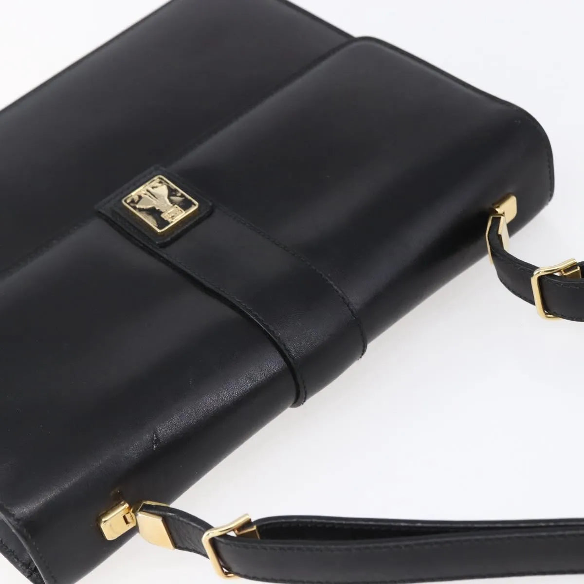 Burberry Nova Check Shoulder Bag Leather, Black, Leather, Shoulder Bag