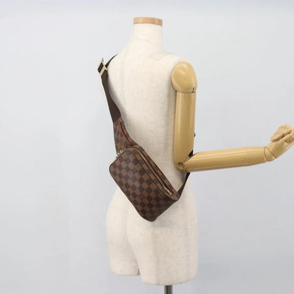 Louis Vuitton Geronimos Waist Damier, Brown, Canvas, Shoulder Bag