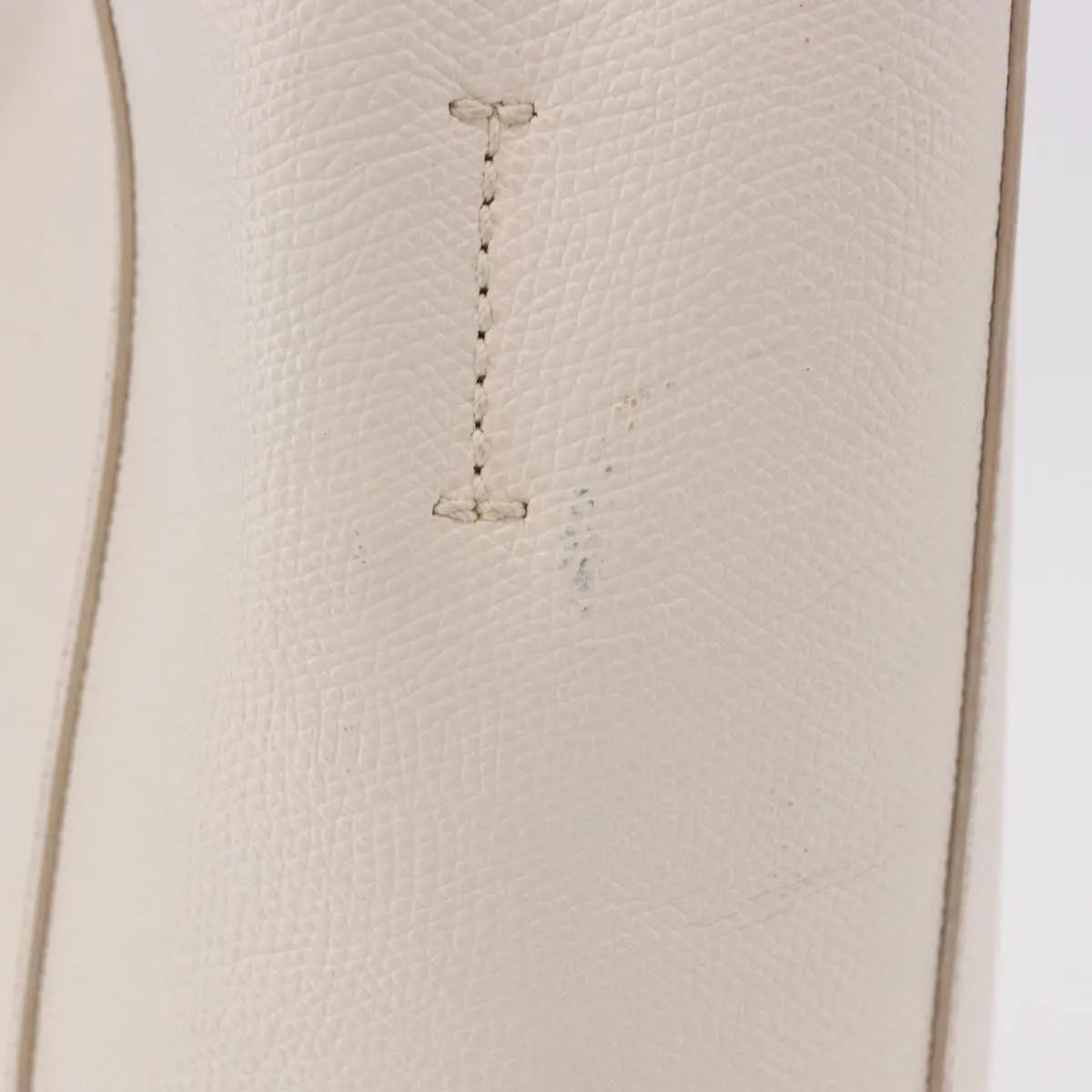 Celine Vertical Bi-Cabas Tote Leather, White, Leather, Tote Bag
