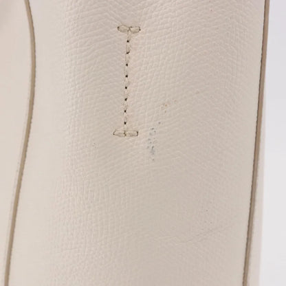 Celine Vertical Bi-Cabas Tote Leather, White, Leather, Tote Bag