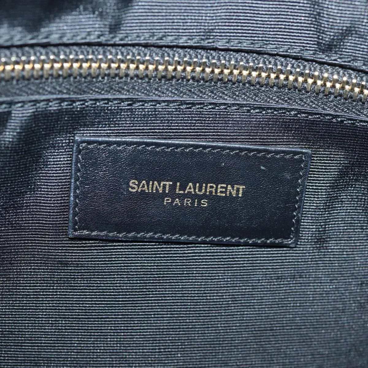 Saint Laurent Reversible North South Shopper Tote Leather, Gray, Leather, Tote Bag