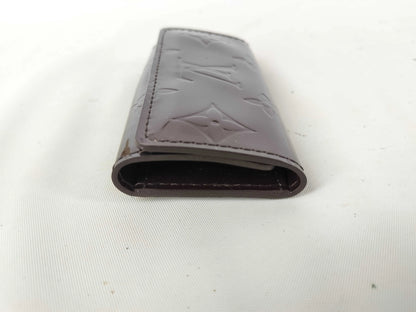 Louis Vuitton Multiclés 4 Cuir verni, Burgundy, Patent Leather, Wallet