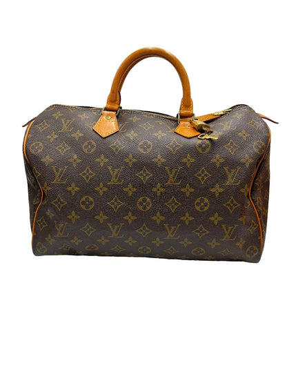 Louis Vuitton Speedy Monogram Canvas, Brown, Canvas, Handbag