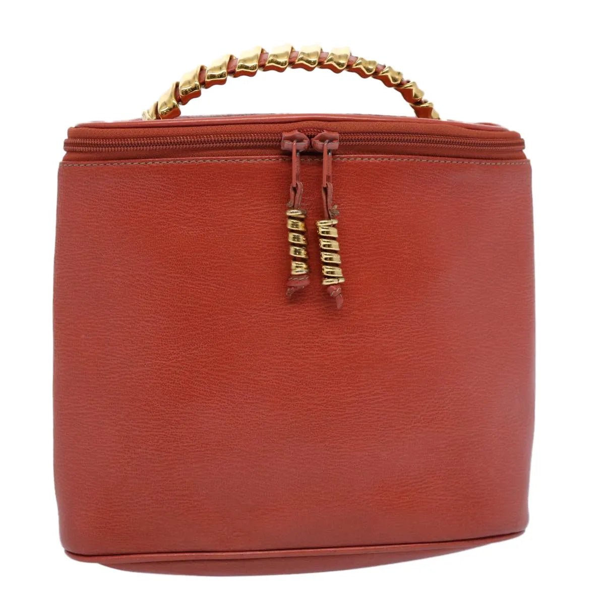 Loewe Vintage Velazquez Top Handle Leather, Orange, Leather, Handbag