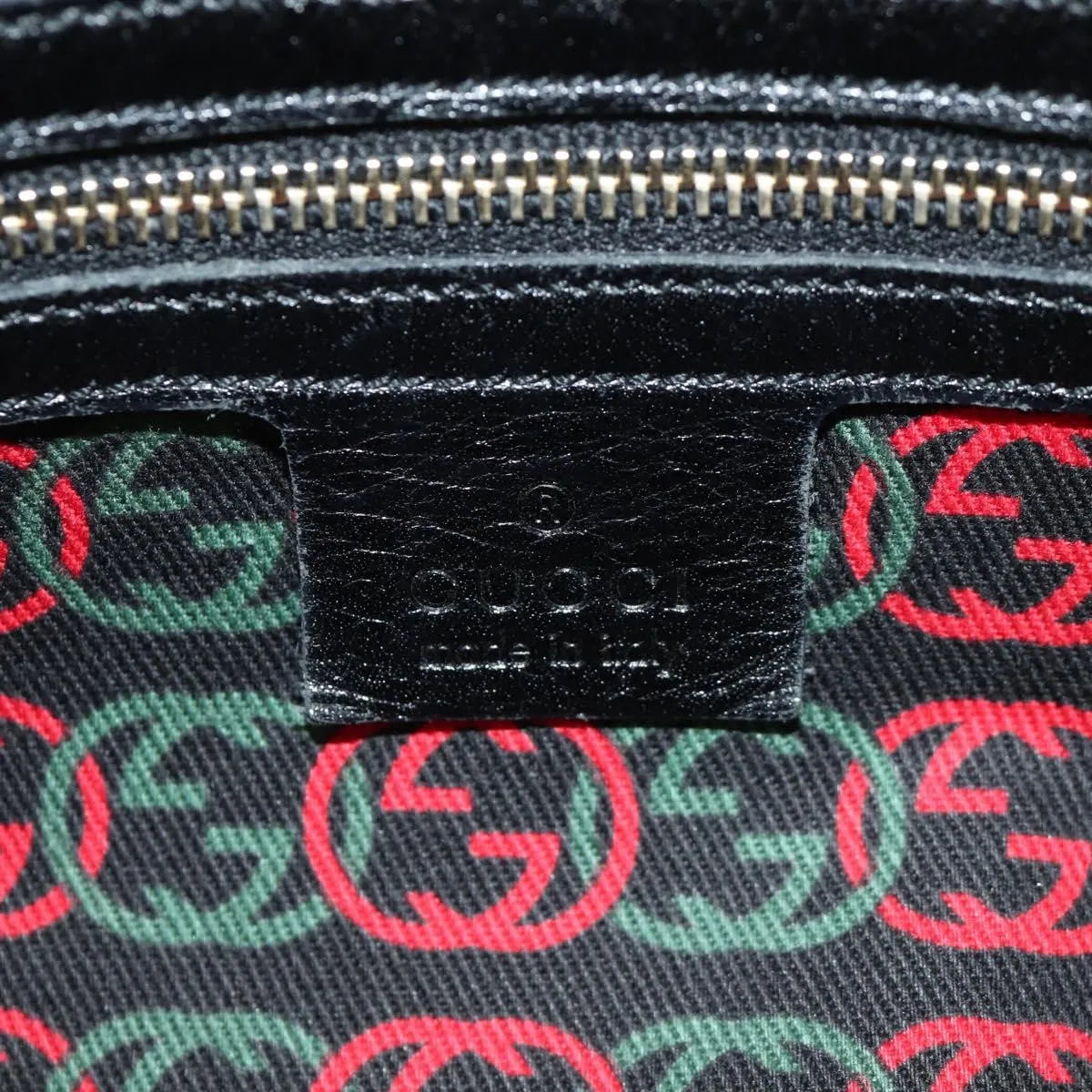 Gucci Britt Boston Duffle Leather, Black, Leather, Handbag