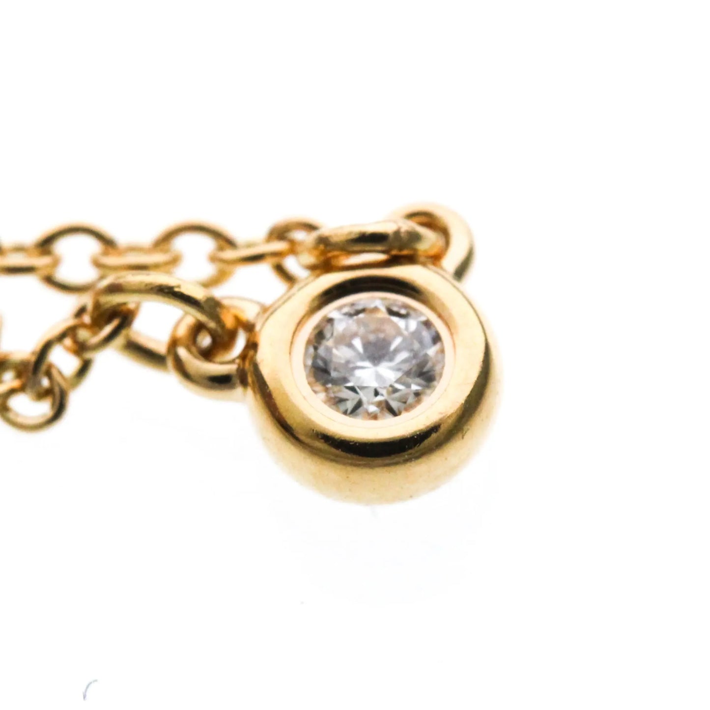 Tiffany & Co. Elsa Peretti Diamonds By The Yard 18K Rose Gold with Diamond, Gold, Pink Gold, Necklace