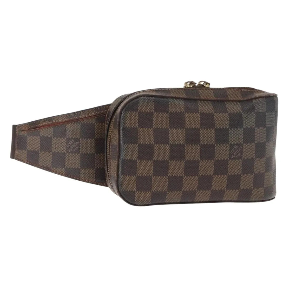 Louis Vuitton Geronimos Waist Damier, Brown, Canvas, Shoulder Bag