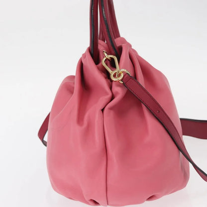 Loewe Bounce Lambskin, Pink, Leather, Handbag