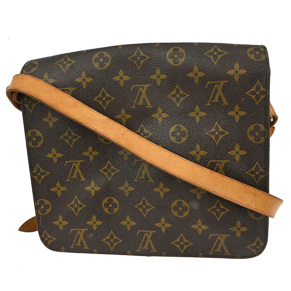 Louis Vuitton Cartouchiere Monogram Canvas, Brown, Canvas, Shoulder Bag