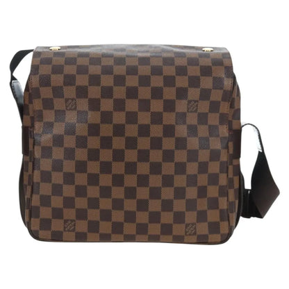 Louis Vuitton Naviglio Damier, Brown, Canvas, Shoulder Bag