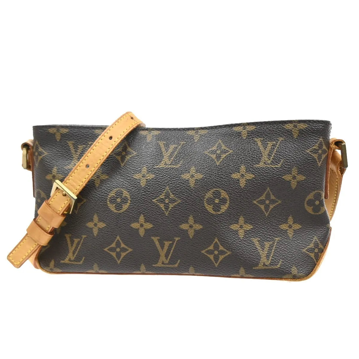 Louis Vuitton Trotteur Monogram Canvas, Brown, Canvas, Shoulder Bag