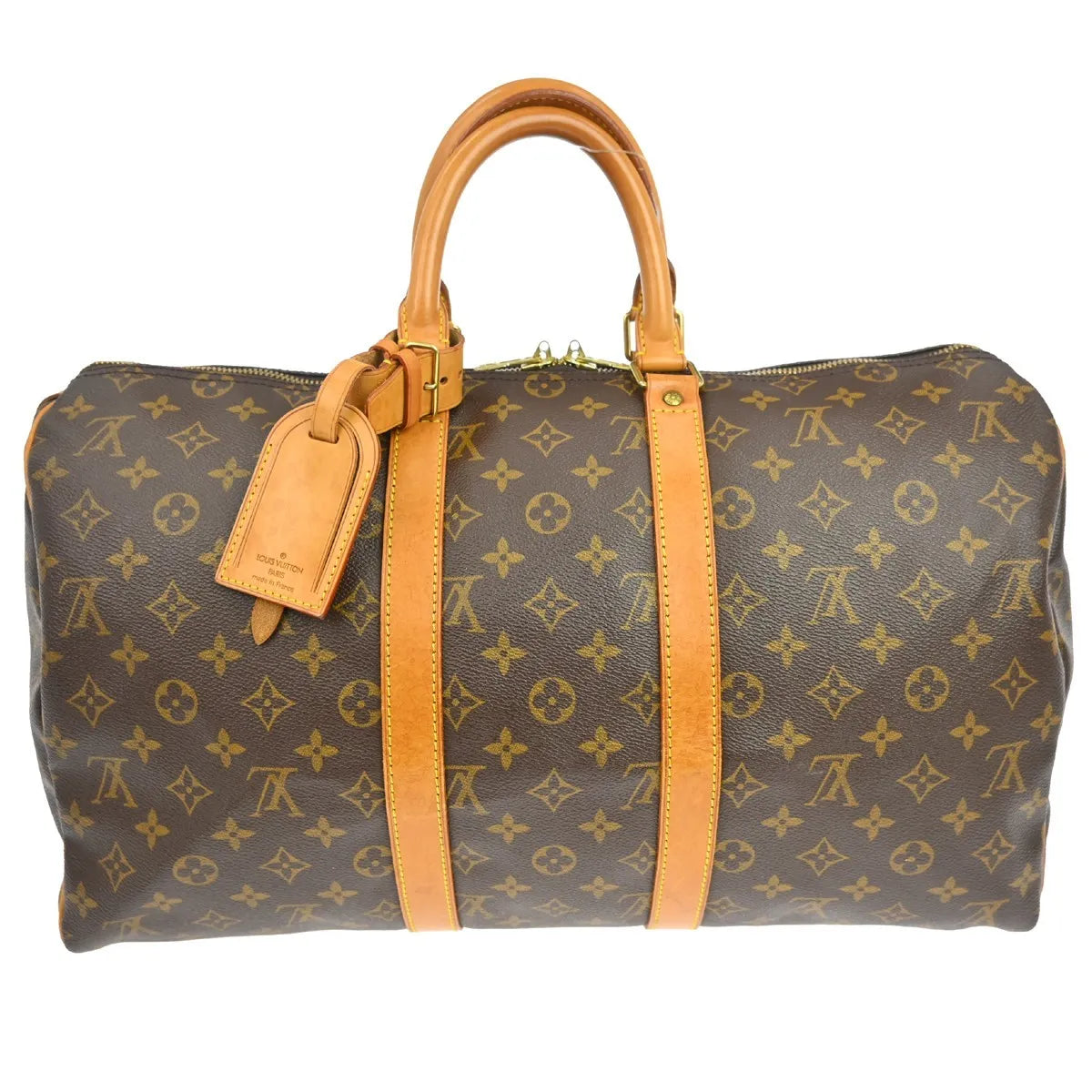 Louis Vuitton Keepall Monogram Canvas, Brown, Canvas, Travel Bag