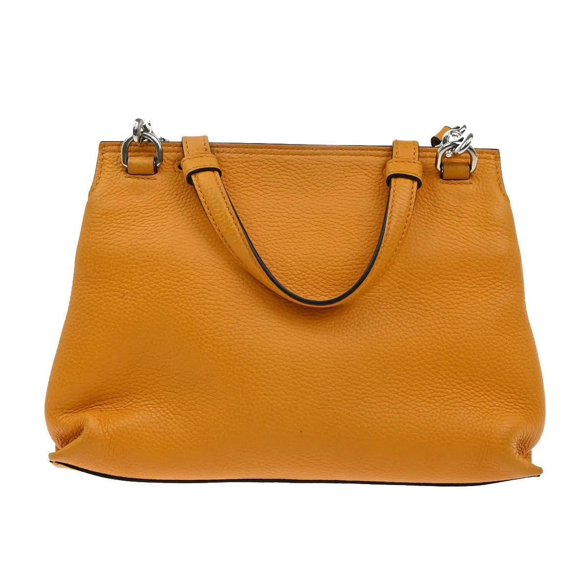Gucci Bamboo Daily Top Handle Leather, Orange, Leather, Handbag