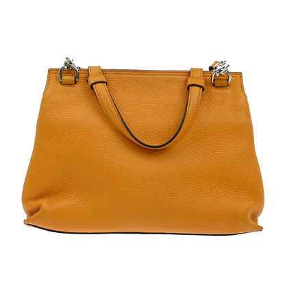 Gucci Bamboo Daily Top Handle Leather, Orange, Leather, Handbag