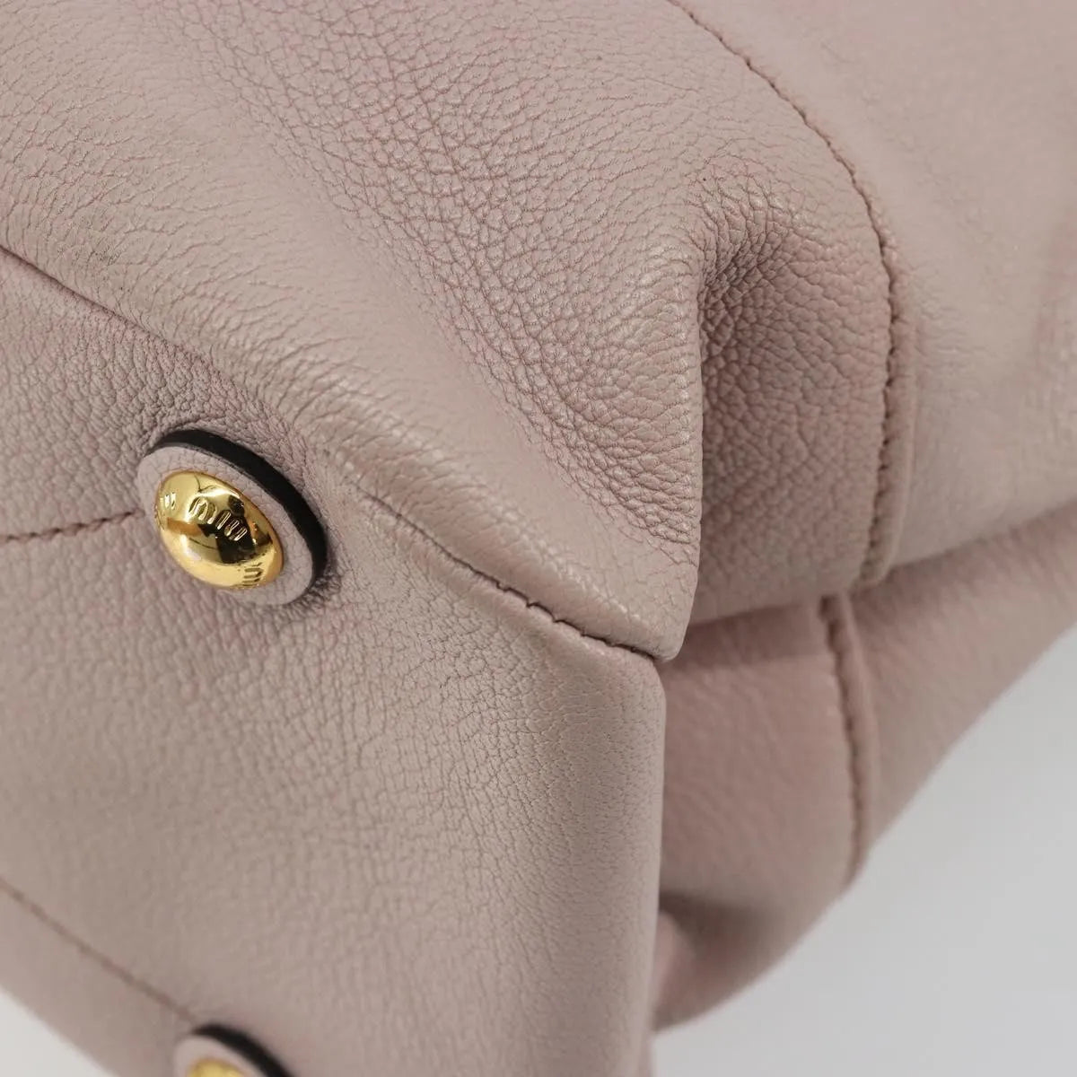 Miu Miu Madras Convertible Hobo Leather, Pink, Leather, Shoulder Bag