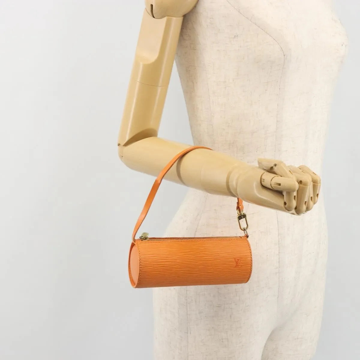 Louis Vuitton Soufflot Pochette Epi Leather, Orange, Leather, Clutch